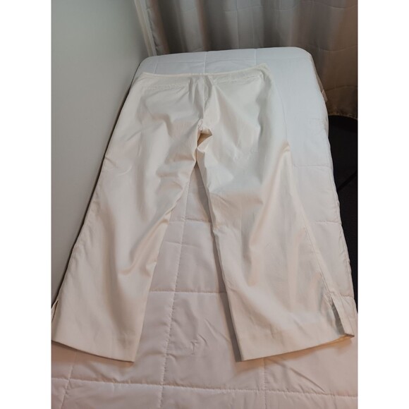 BANANA REPUBLIC Factory Vintage Cropped White Pants Pockets Cotton Chinos 12 - Picture 7 of 7